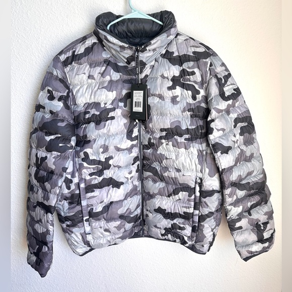 NWT TUMI PAX Men's Preston Reversible Packable Camo puffer Jacket XL - Picture 5 of 16